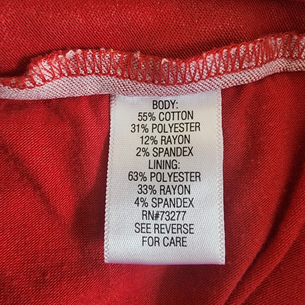 Women's Red Croft & Barrow Stretch Skort, Size 8 Regular - Picture 9 of 9